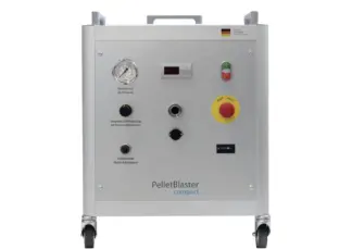 Mobiles Trockeneisstrahlgerät – Dry Ice Blasting Machine / Appareil à jet de glace carbonique / Sabbiatrici a ghiaccio secco / Máquina de Proyección de Hielo Seco – Effektive und umweltfreundliche Oberflächenreinigung für Pharma-, Medizintechnik- und Kunststoffindustrie - TERLATEC PelletBlaster